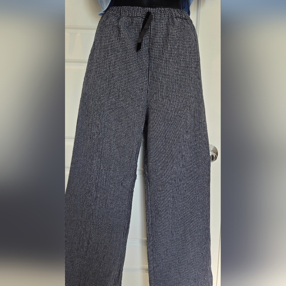 Zara Men's Black and White Patterned Dress Pants - Picture 1 of 4